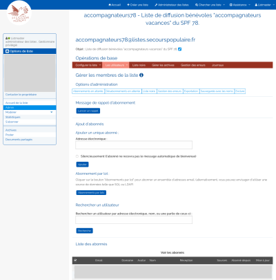 Liste des abonné.e.s